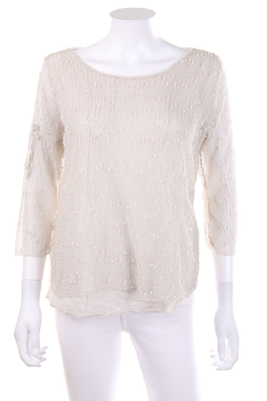 zuiki - Blouse with Roll-up Sleeves - D 44-46