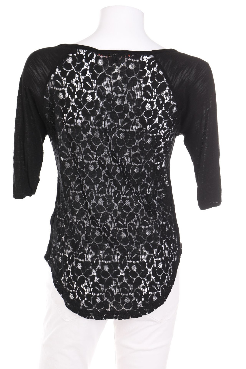 Bershka - Tunic Blouse with Lace Insert - S