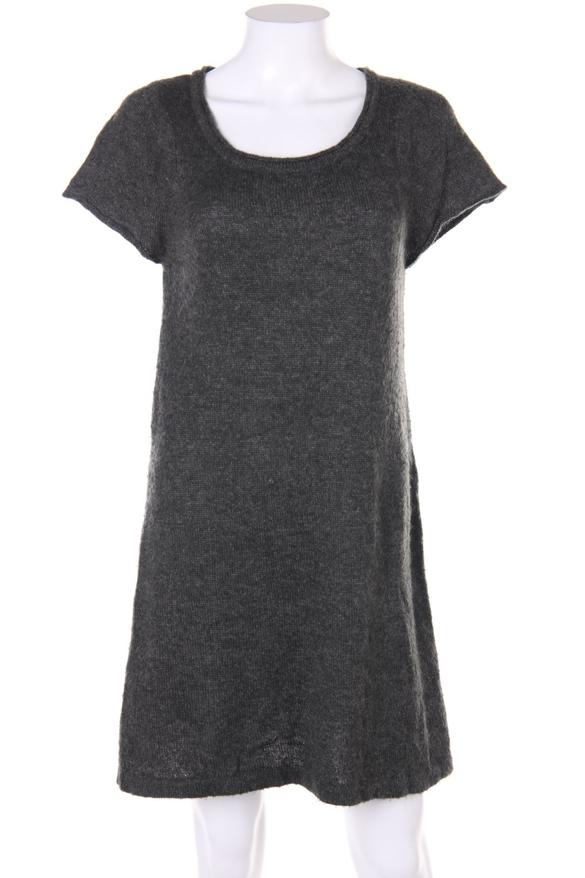 sandwich_ - Kurzarm-Strickkleid mit Mohair - M