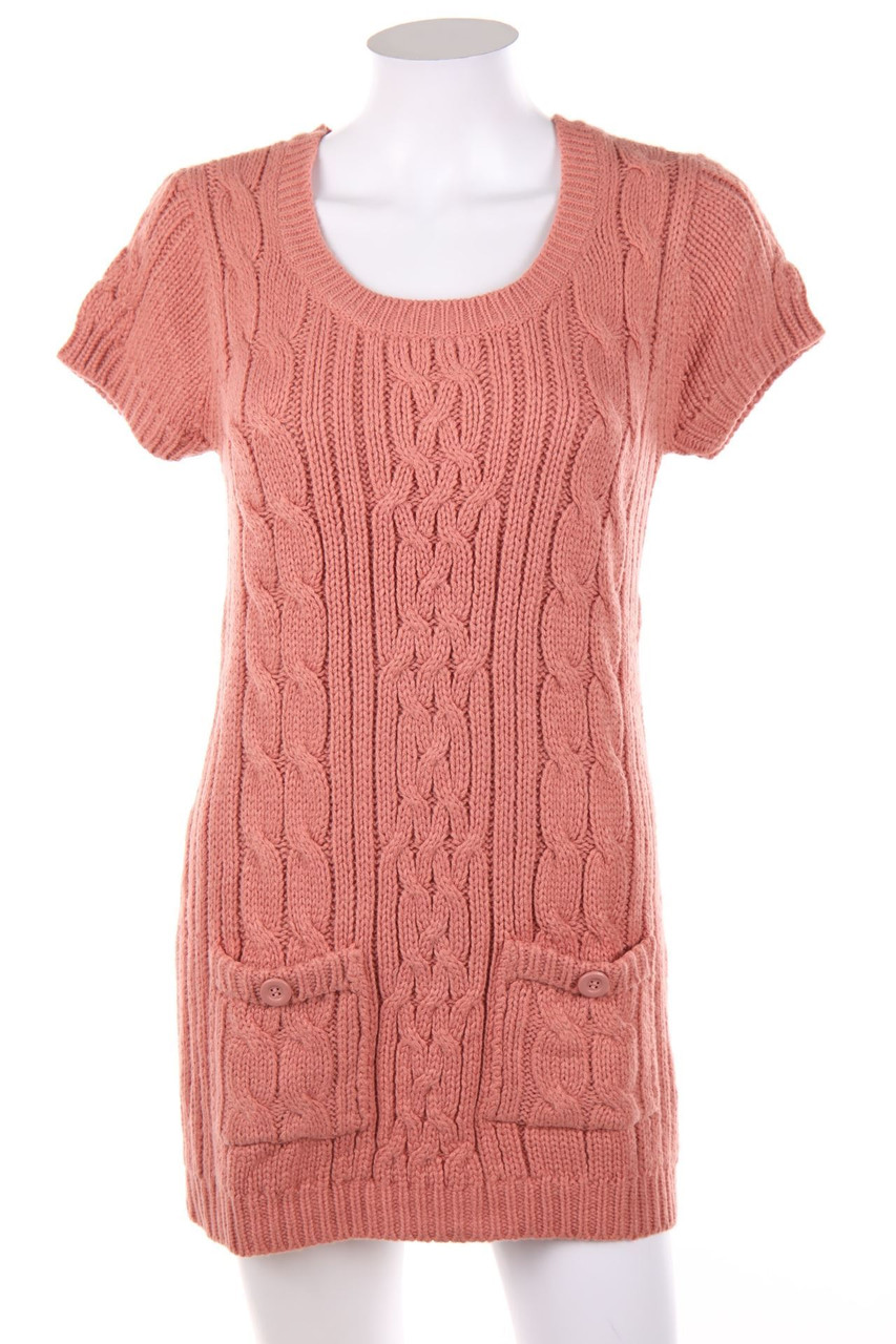 AMISU - Strickkleid mit aufgesetzten Taschen - XS