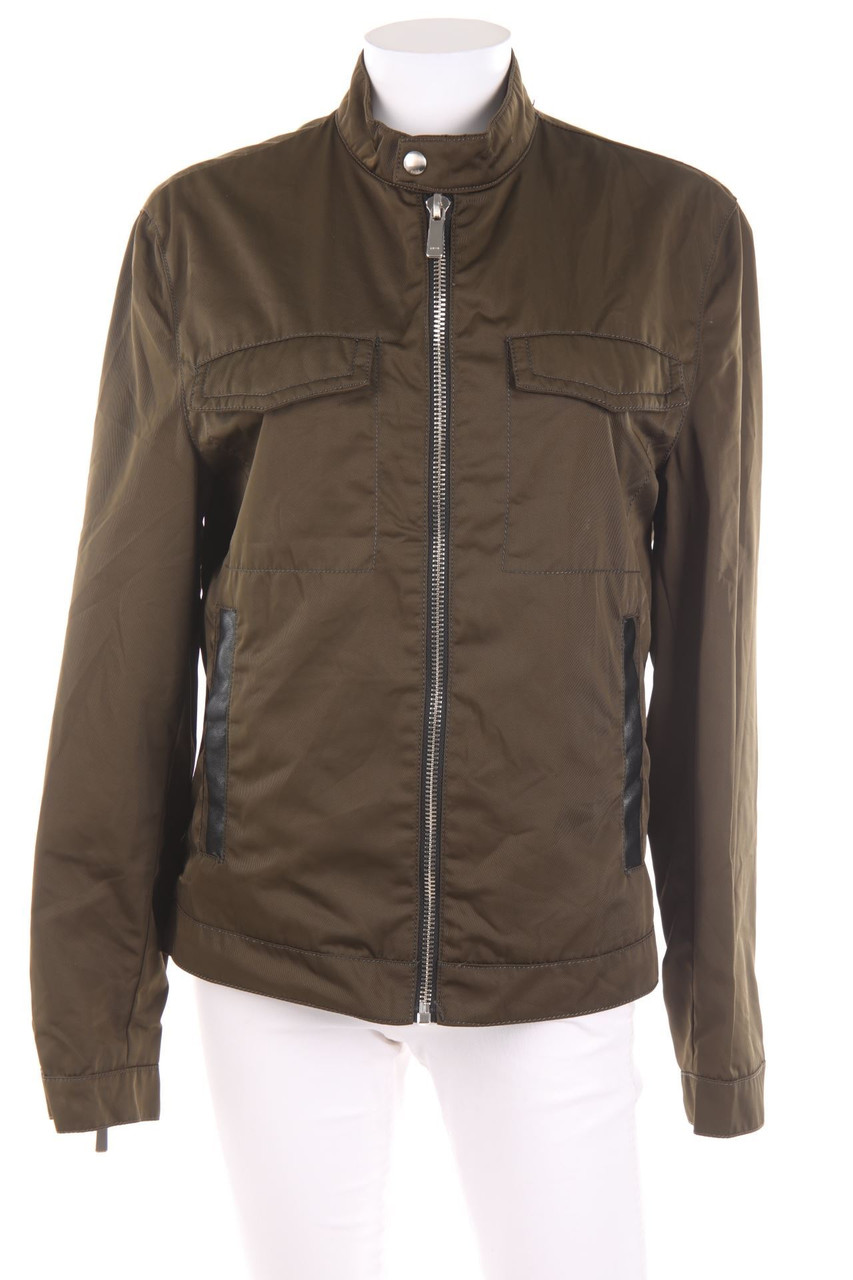 ZARA - Jacke mit Kunstleder-Details - S