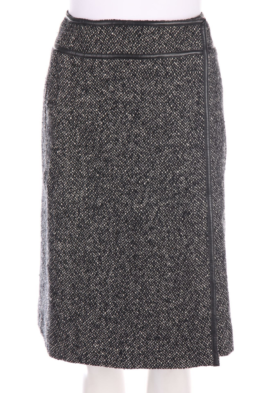 MANGO - Rock mit Kunstleder-Details - D 34