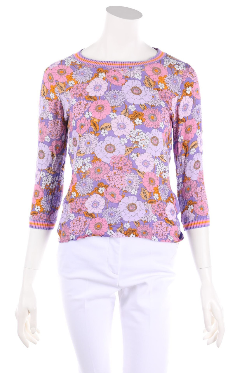 rich & royal - Blouse with 3/4 Sleeve with floral print - S