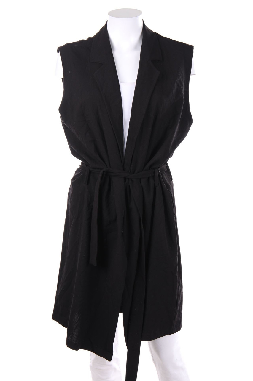 FRANSA - Long-Gilet with Belt - M