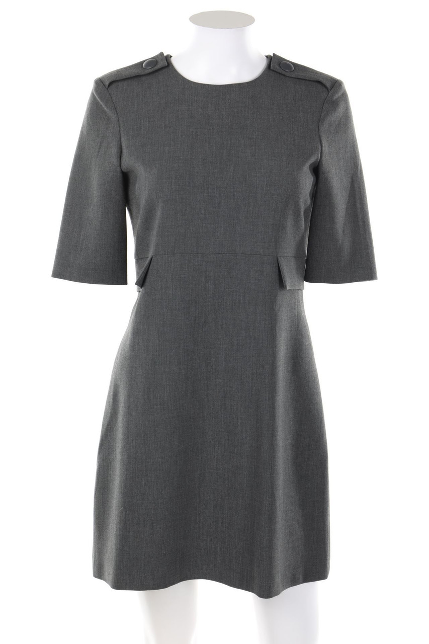 ZARA WOMAN - Sheath Dress with Epaulettes - S