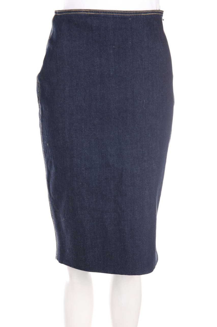 ZARA - Midi Denim Skirt - L