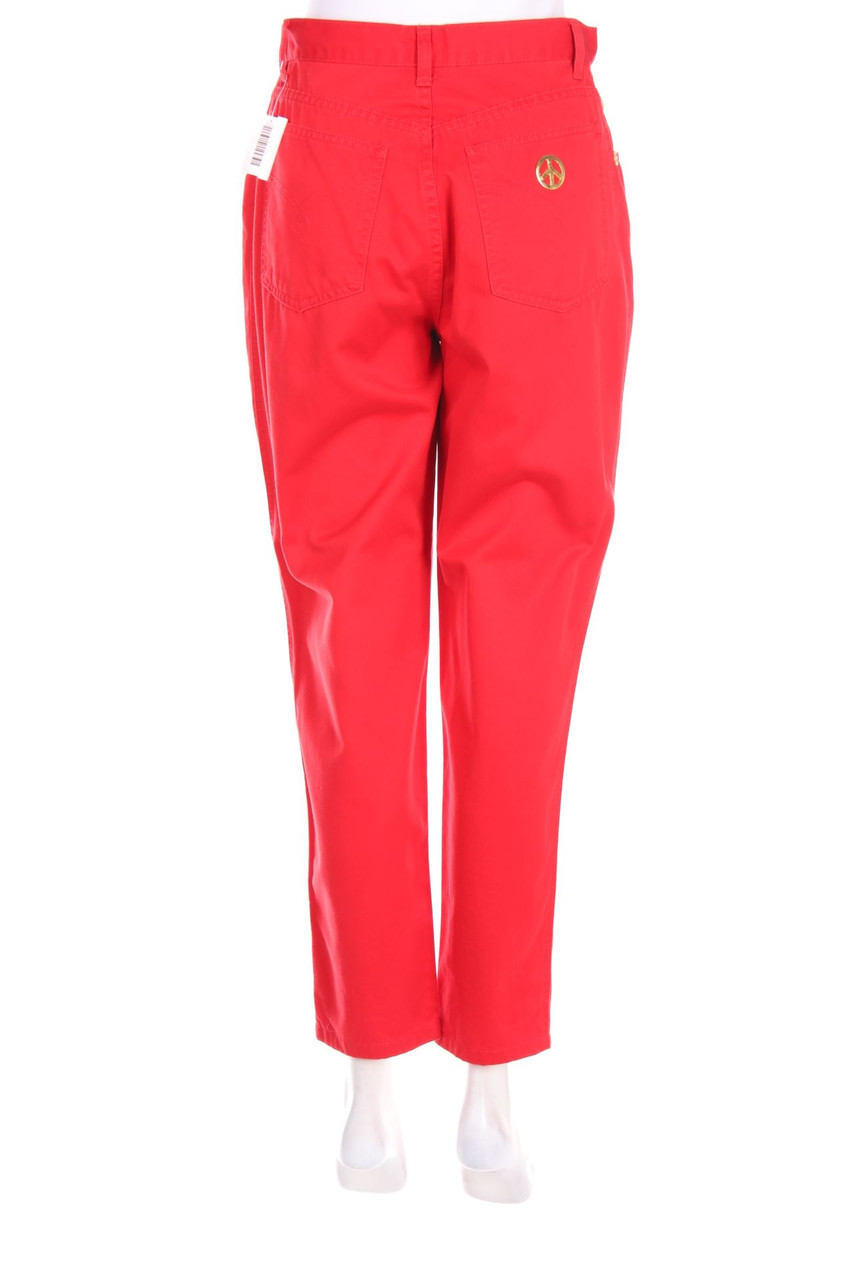 MOSCHINO JEANS - Vintage-Straight Cut Jeans mit Applikationen - D 38-40