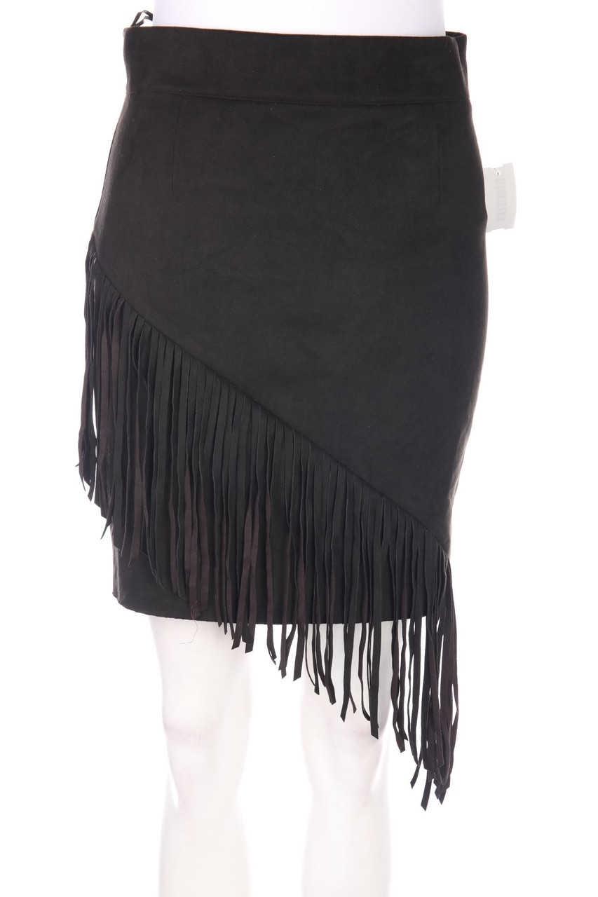 zebra - Skirt with Fringes - S