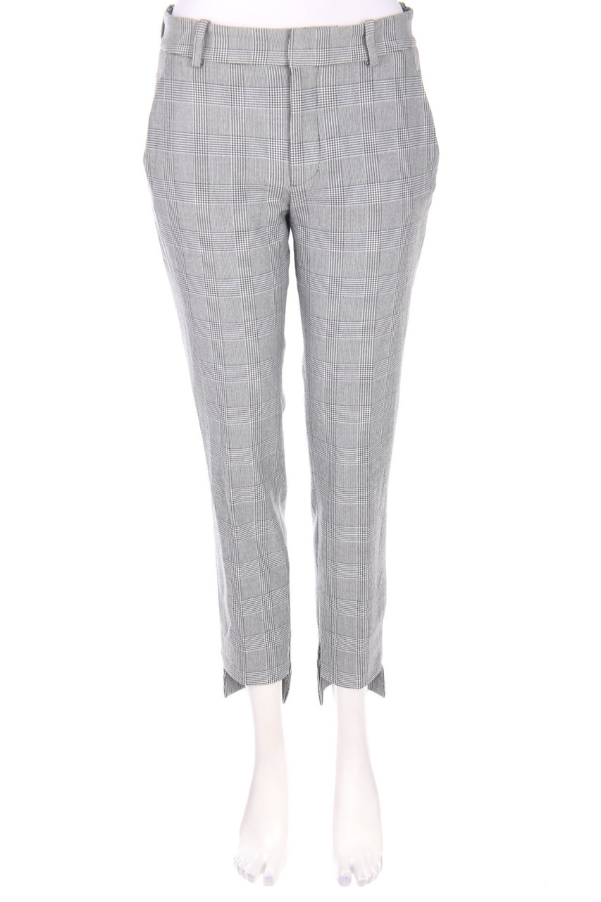 ZARA WOMAN - Chino-Hose mit Karo-Muster - D 34