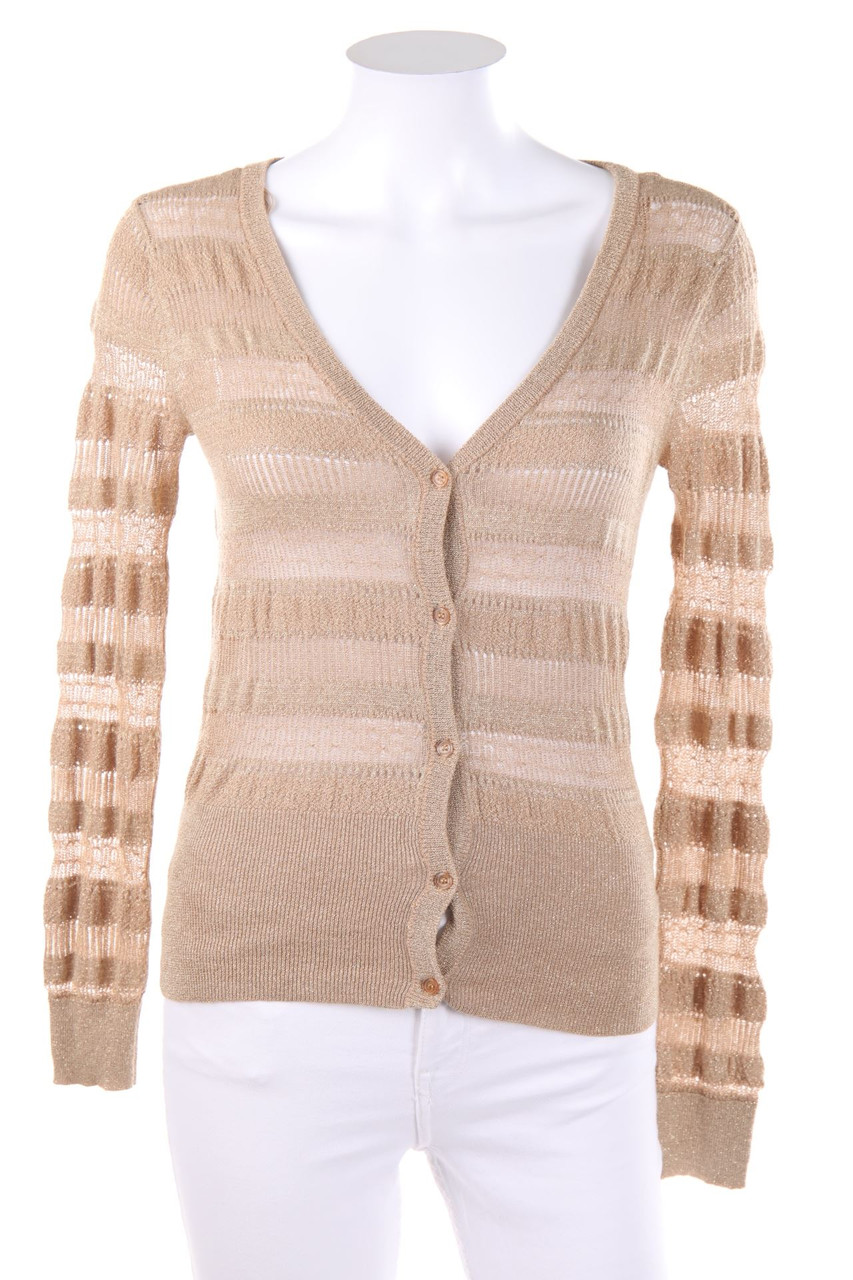CLOCKHOUSE by C&A - Cardigan aus Lochstrick mit Metallic-Effekt - S