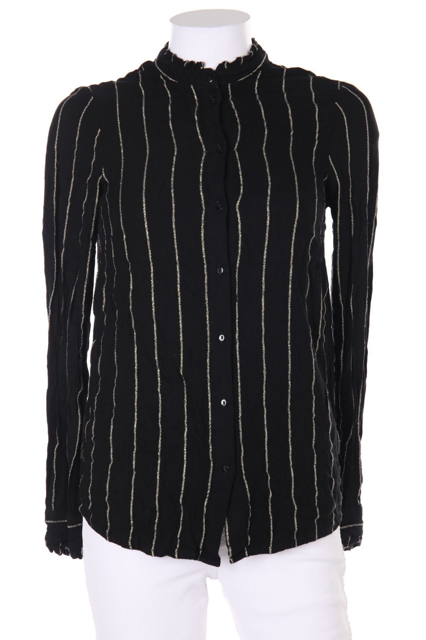 No Label - Stripe Blouse with Metallic Effect - XS