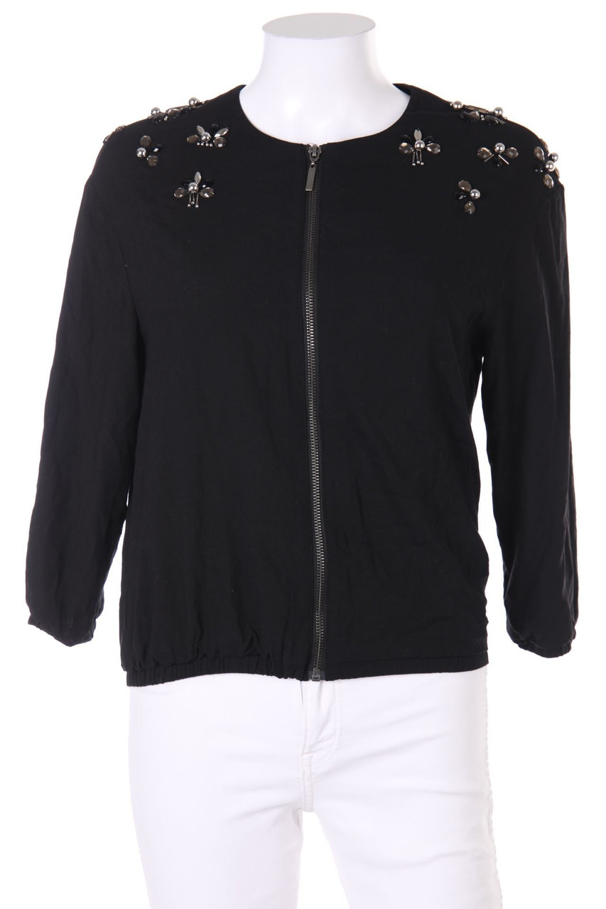 H&M - Blouson-Jacke mit Schmuckstein-Applikation - D 32