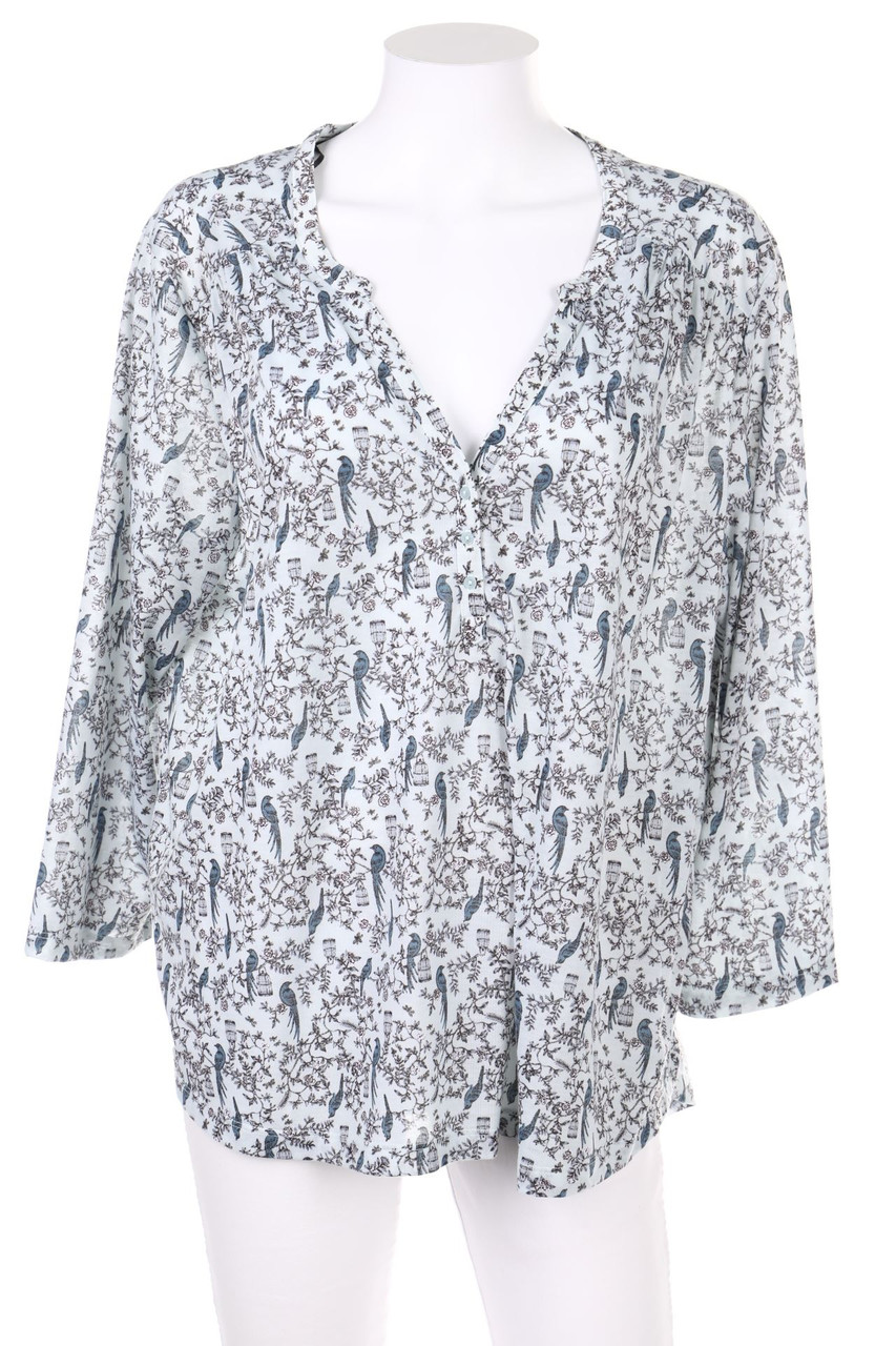 H&M - Tunika-Bluse mit Print - XL