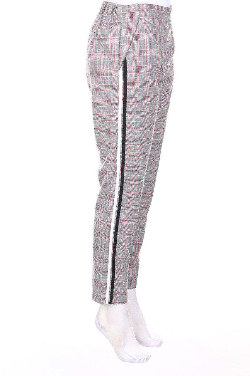 OPUS - Jogger-Hose mit Karo-Muster - D 38