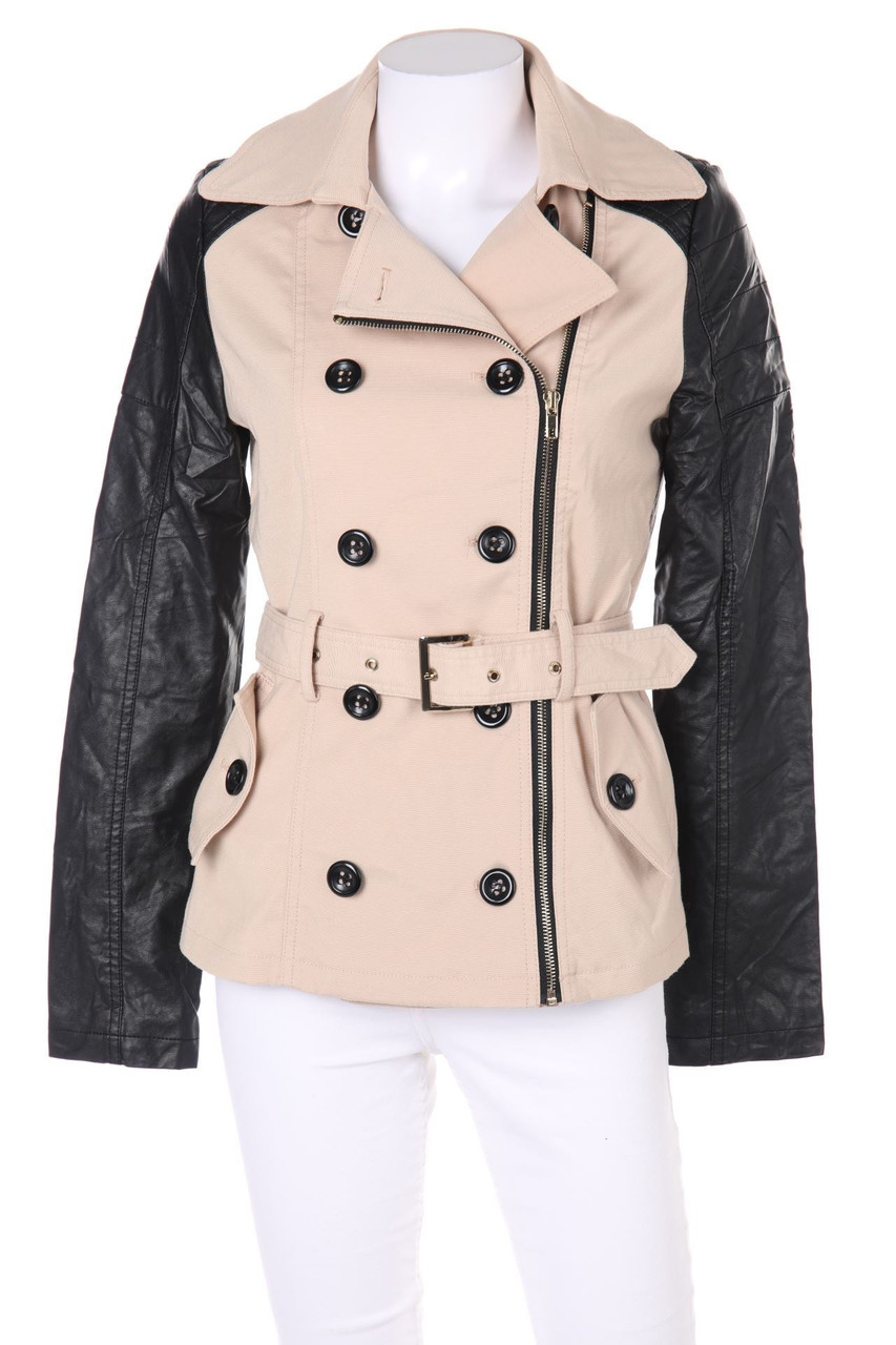 FRENCH KISS - Jacke mit Kunstleder-Details - S