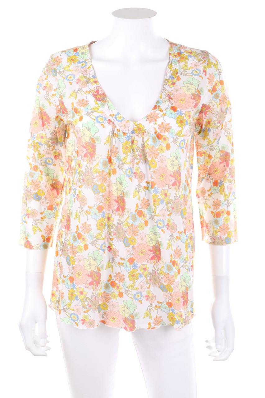 Marc O´Polo ORGANIC - Tunic Blouse with Flower Print - D 36