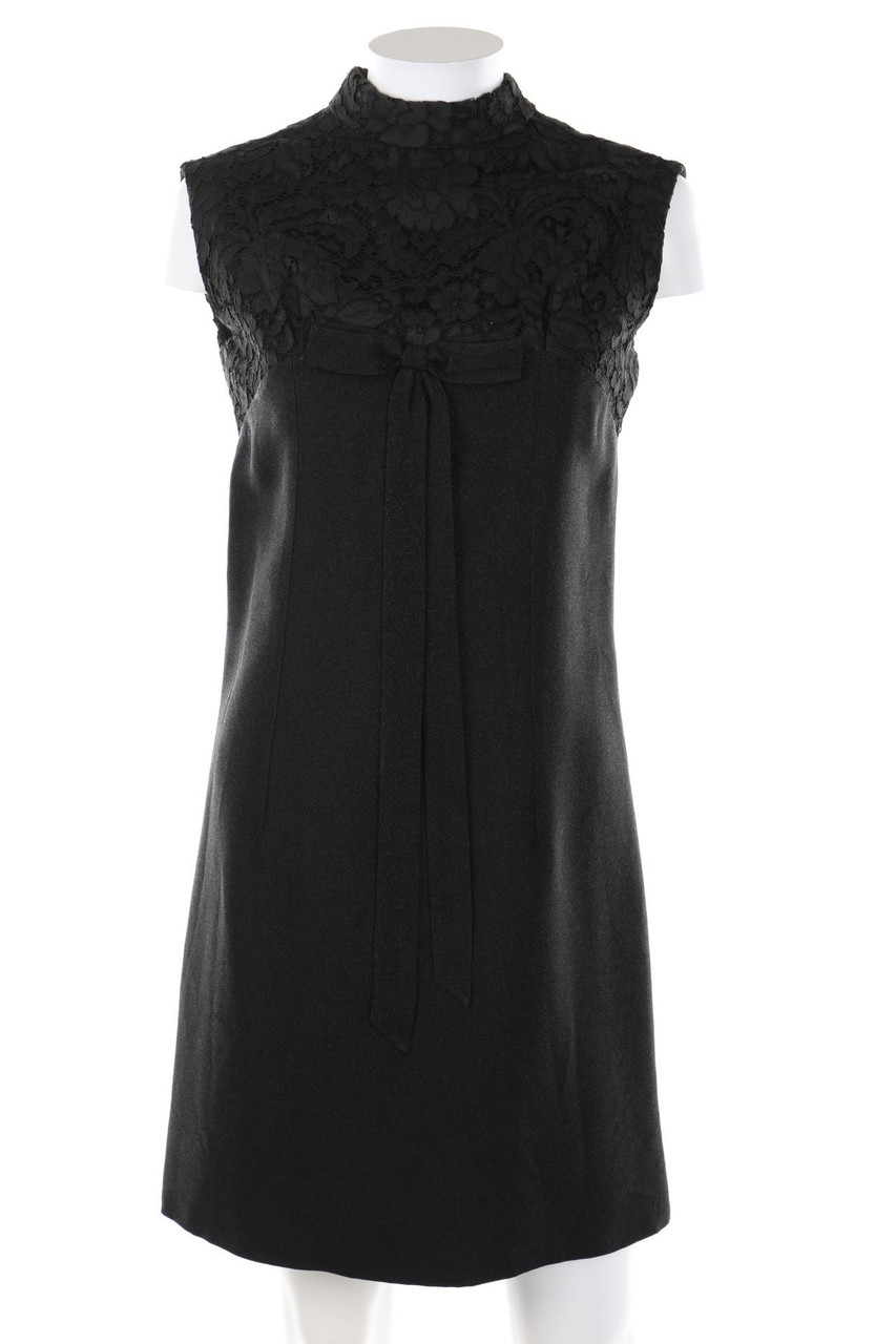 No Label - Glitter-Party Dress with Lace Insert - D 36