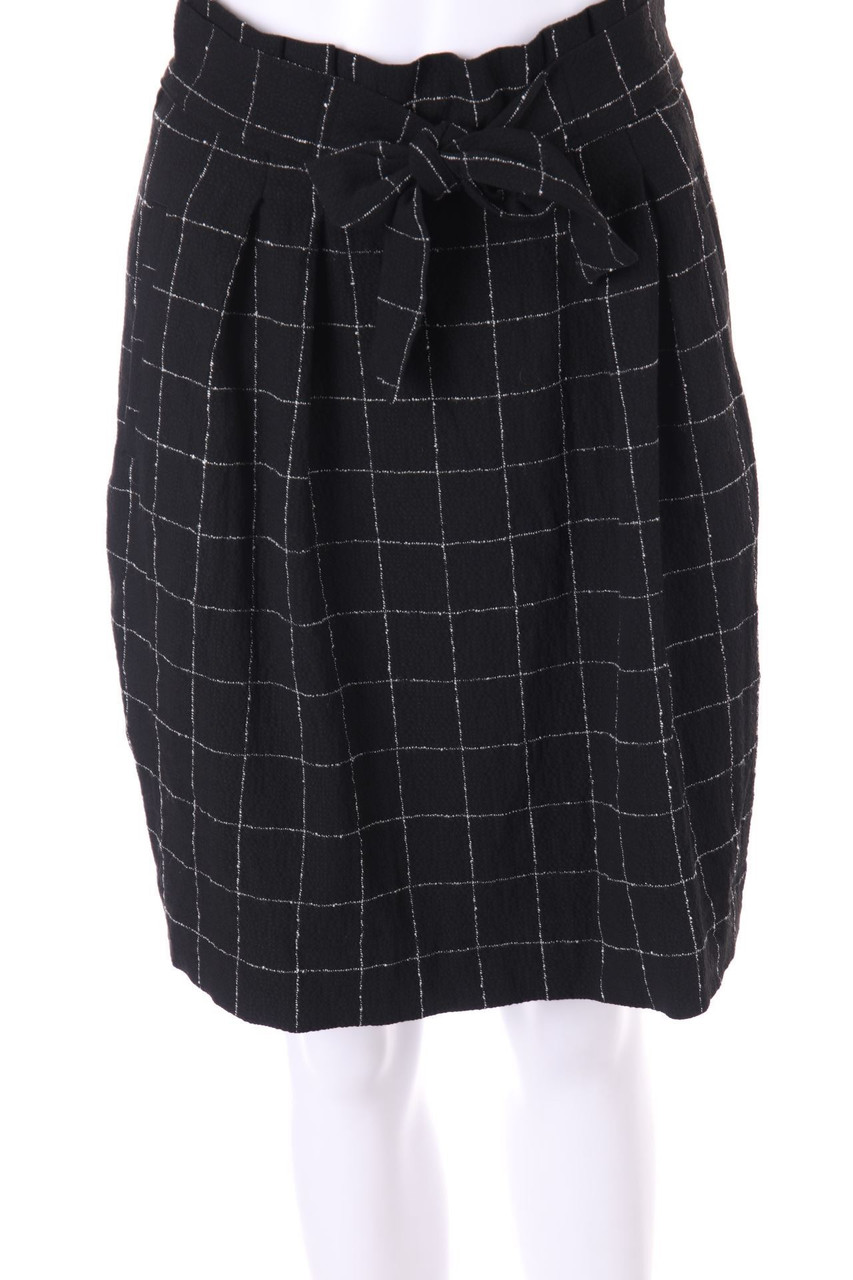 H&M - Falten-Mini-Rock mit Karo-Muster - D 36