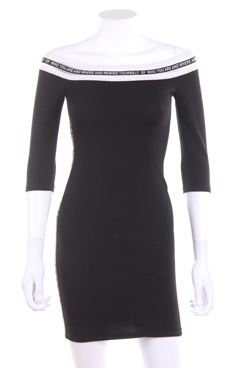 TALLY WEiJL - Carmen-Dress with Statement Print - XS