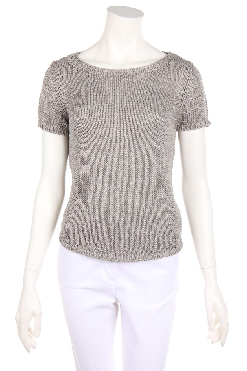 CAROLL - Glitzer-Strick-Pullover - M