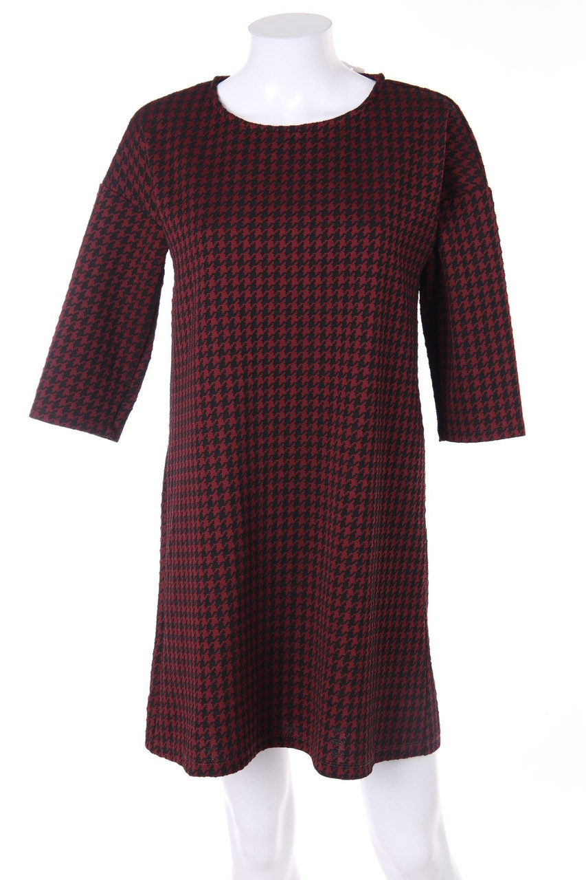 MANGO - Kleid mit Hahnentritt-Muster - S