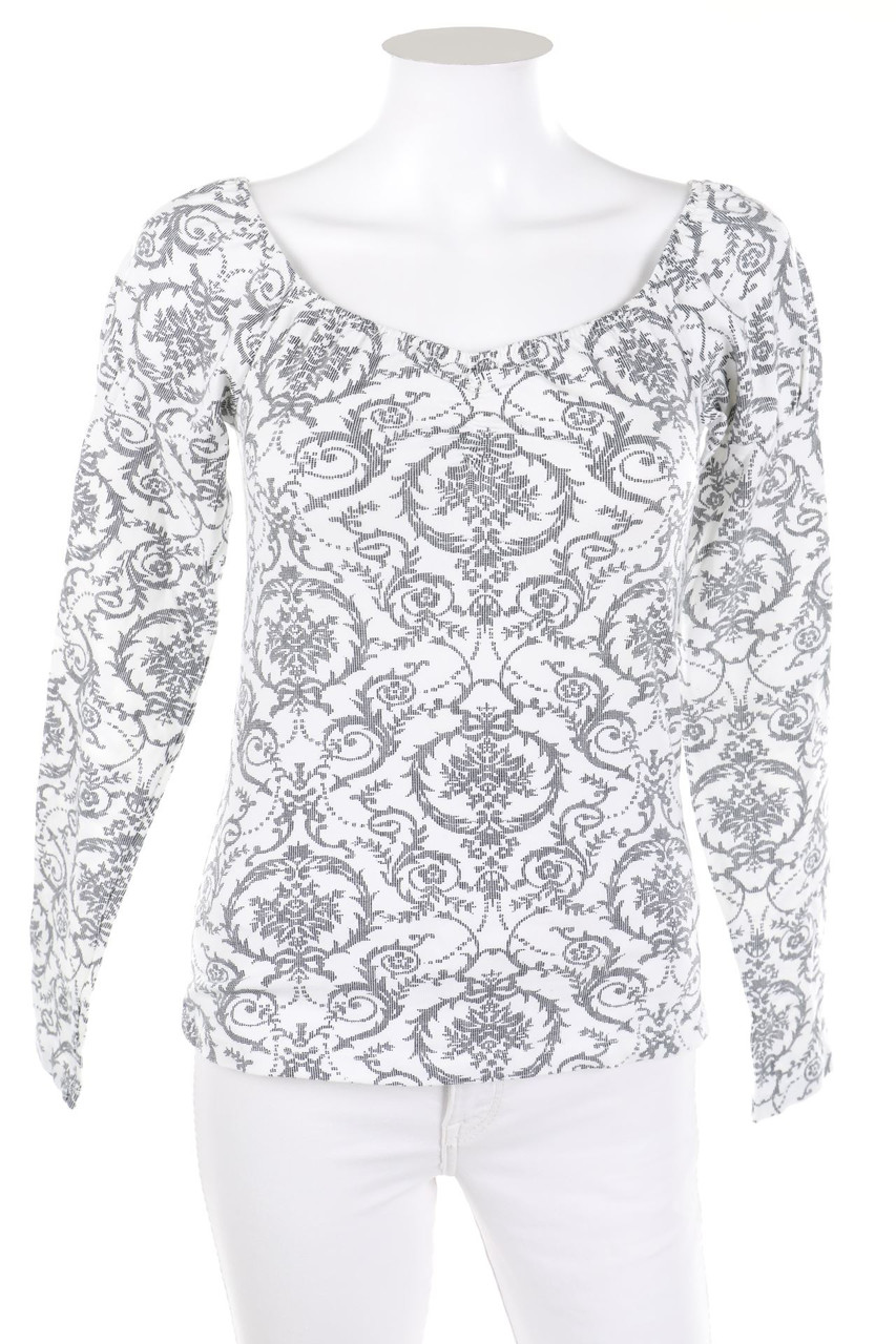 Livre - Carmen-Longsleeve-Shirt mit floralem Muster - D 38