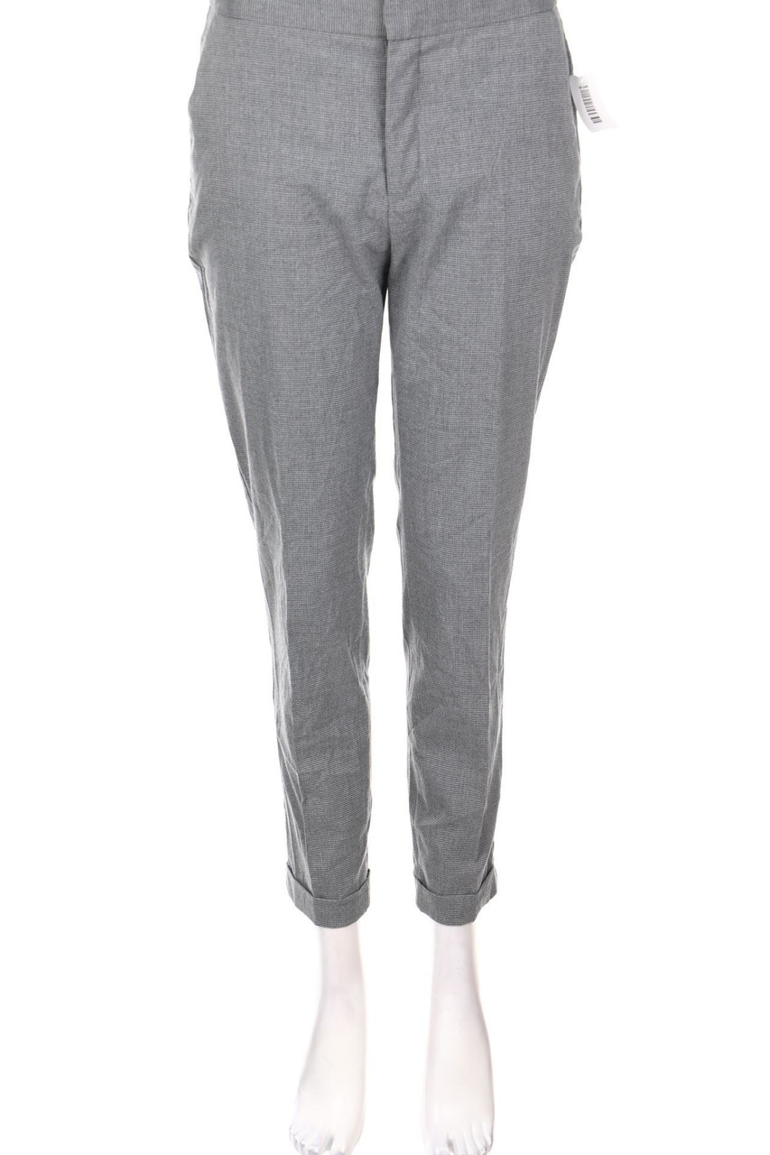 ZARA - Chino-Hose mit Karo-Muster - D 34