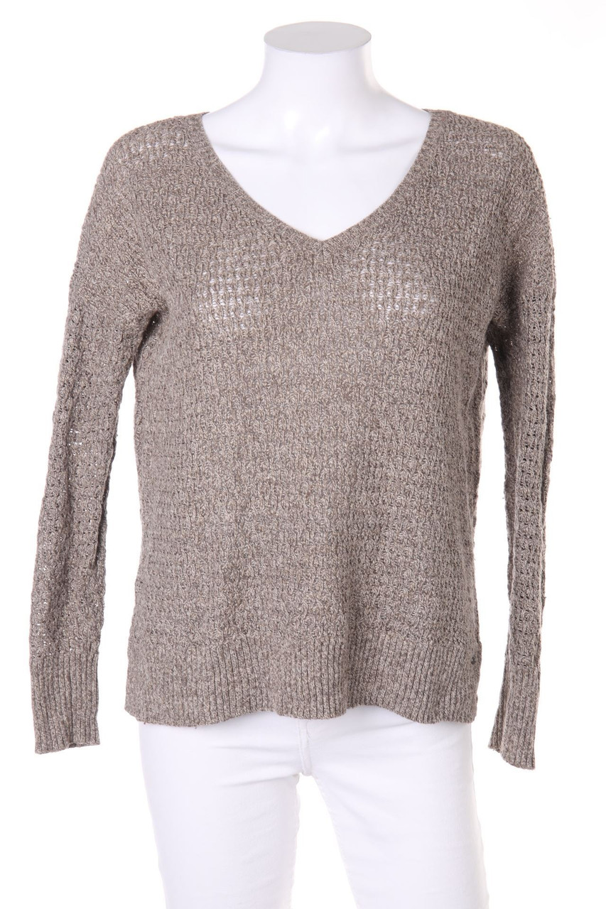 American Eagle - Oversize-Strick-Pullover mit Logo-Applikation - XS