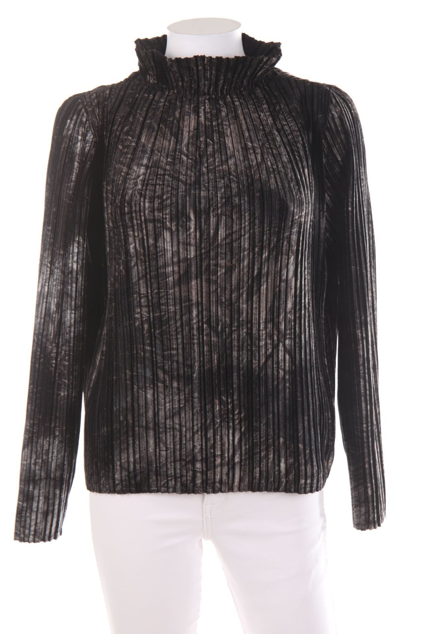 MARC AUREL - Plissee-Bluse aus Samt - D 38