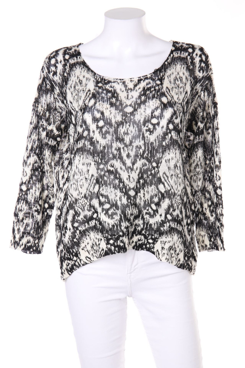 JULIE - Strick-Pullover mit Print - S