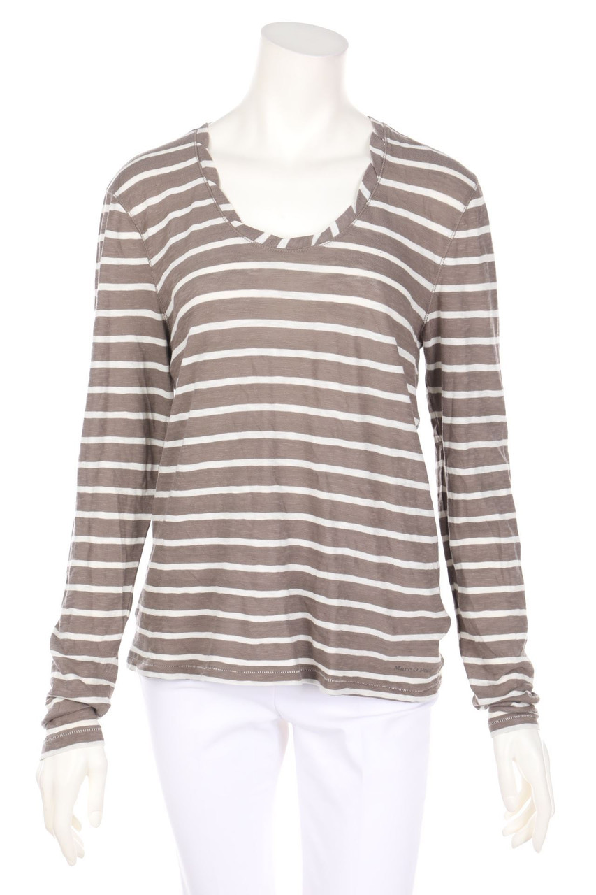 Marc O´Polo - Longsleeve-Shirt with Stripes - XL