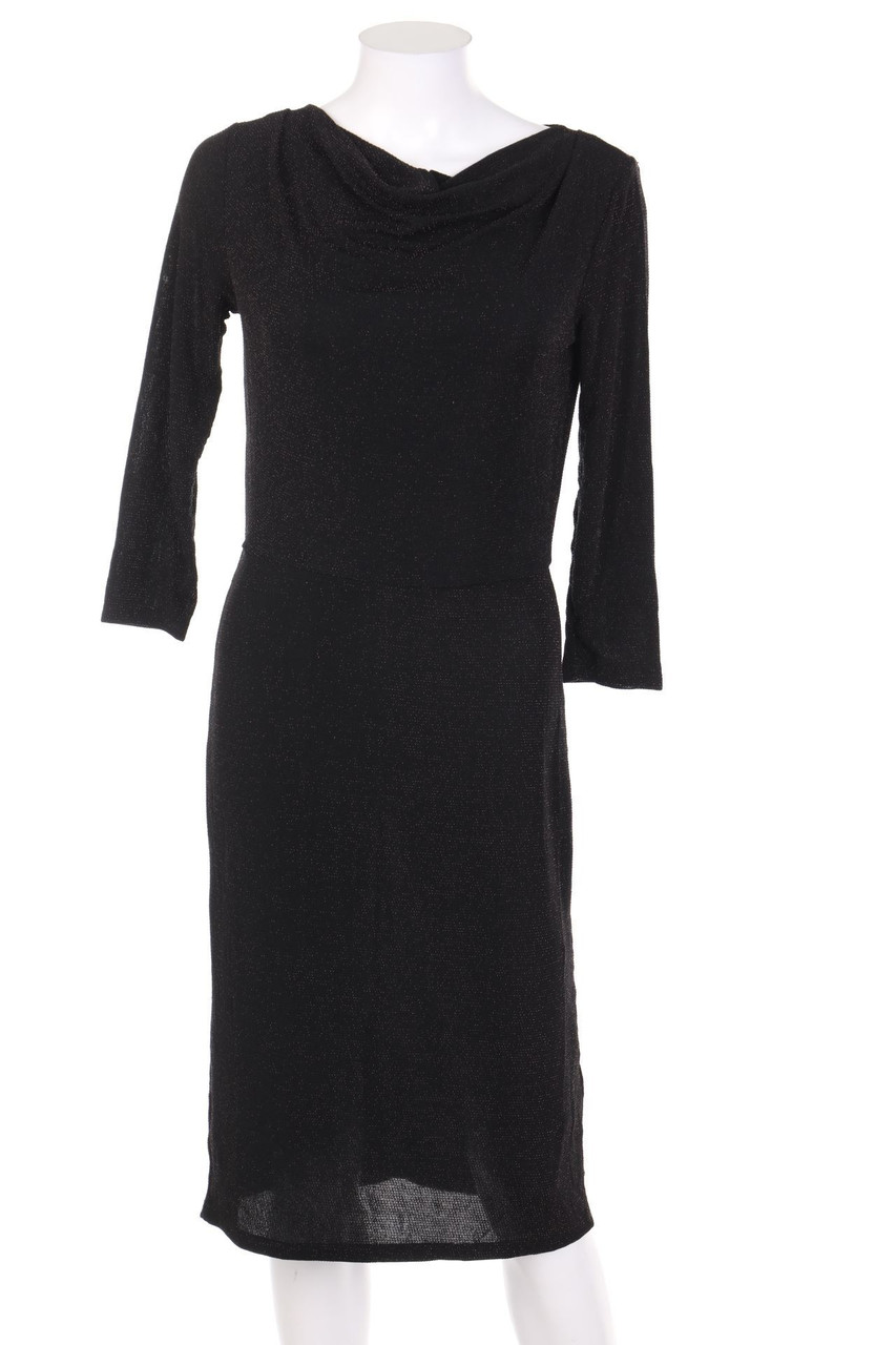 H&M - Metallic-Abendkleid mit Wasserfall-Ausschnitt - S