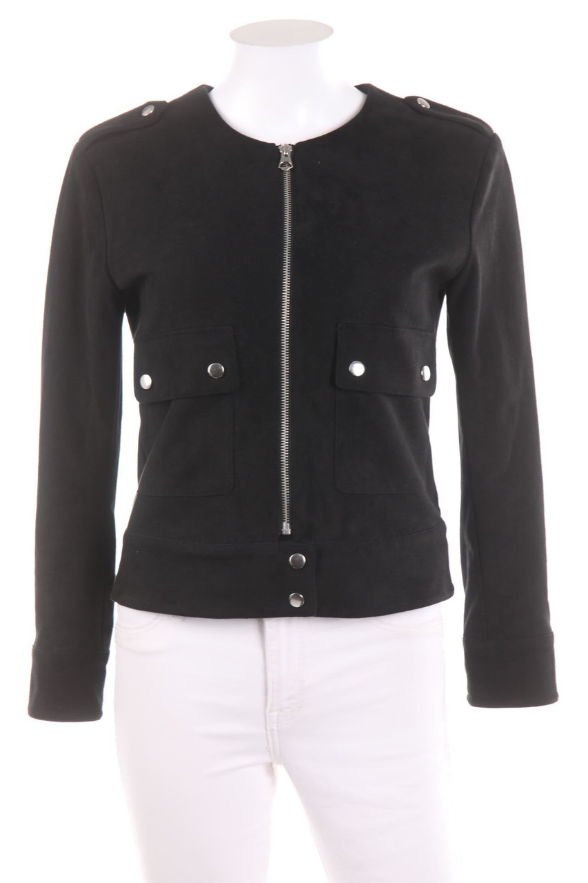 H&M - Kunstlederjacke mit aufgesetzten Taschen - D 36