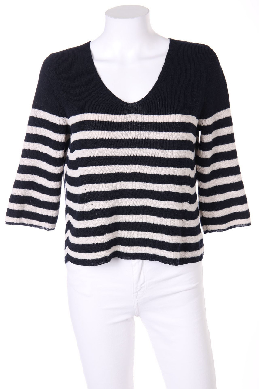 MANGO - Strick-Pullover mit Streifen - XS