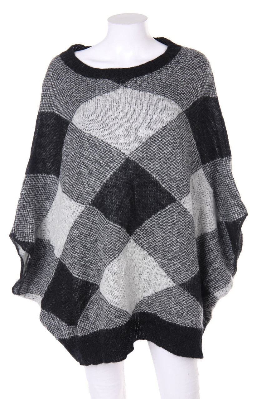 UNITED COLORS OF BENETTON - Patterned Pullover with Mohair - ONE SIZE