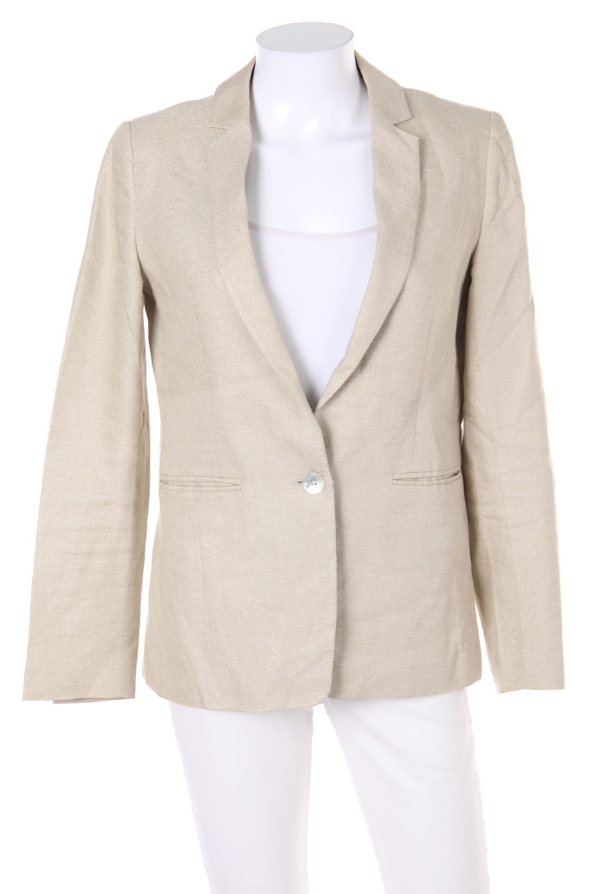 1.2.3. UN DEUX TROIS Paris - Blazer, Linen Mix with Glitter - D 34