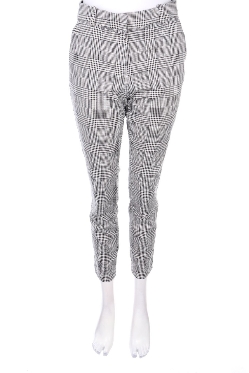 H&M - Cropped-Treggings mit Karo-Muster - D 38