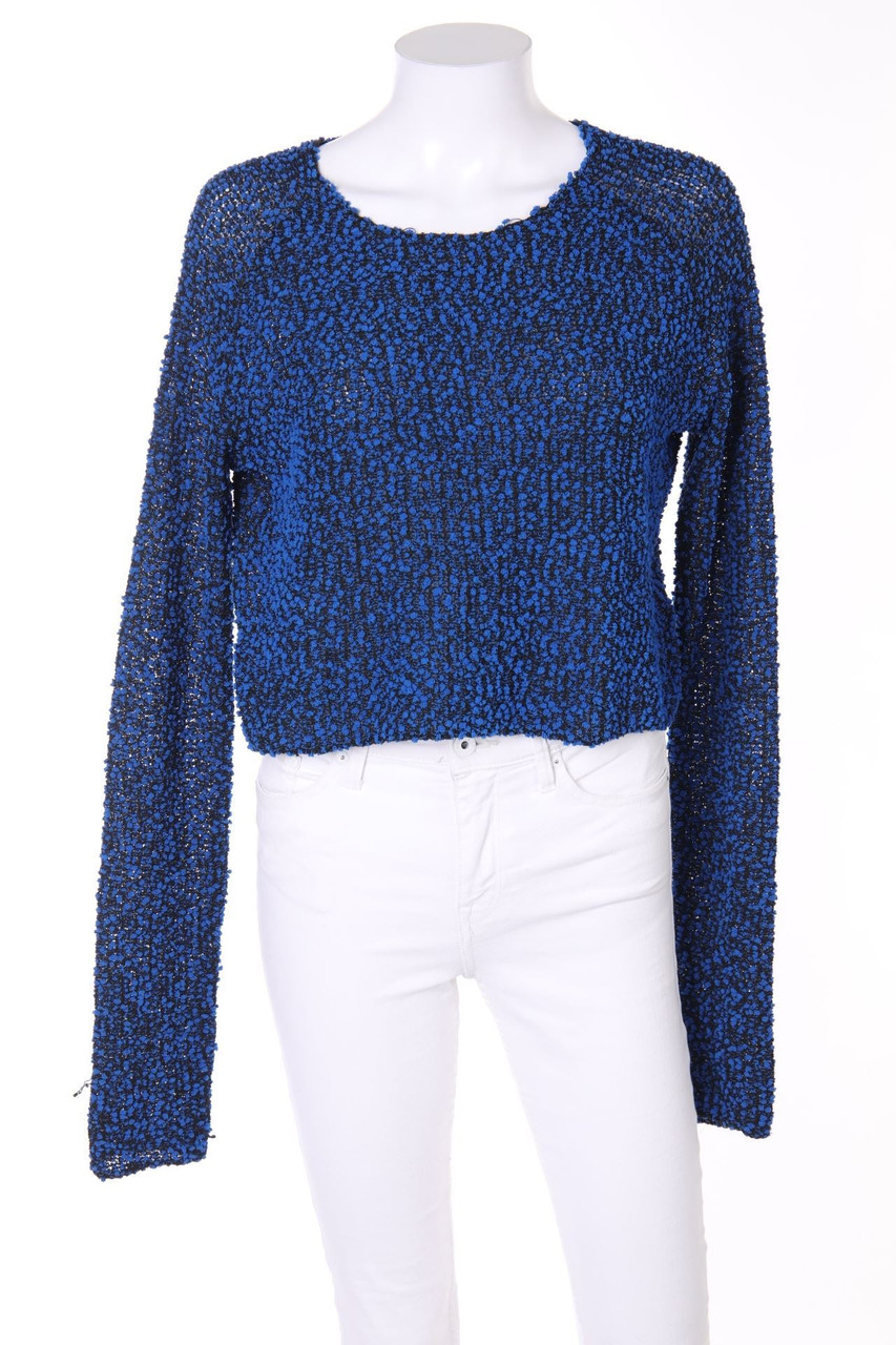 H&M DIVIDED - Cropped-Bouclé-Strick-Pullover - M