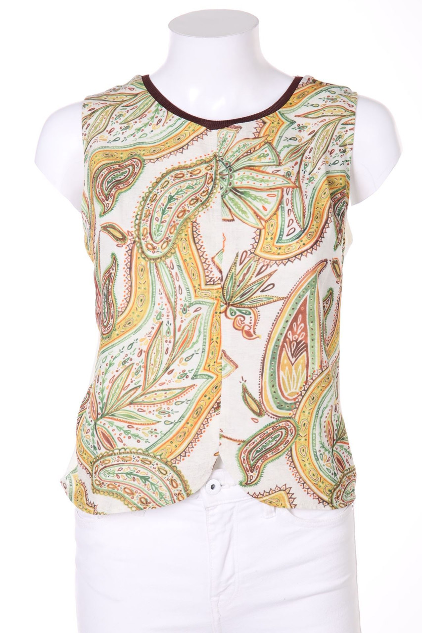 ZARA W&B - Top mit Paisley-Print - S