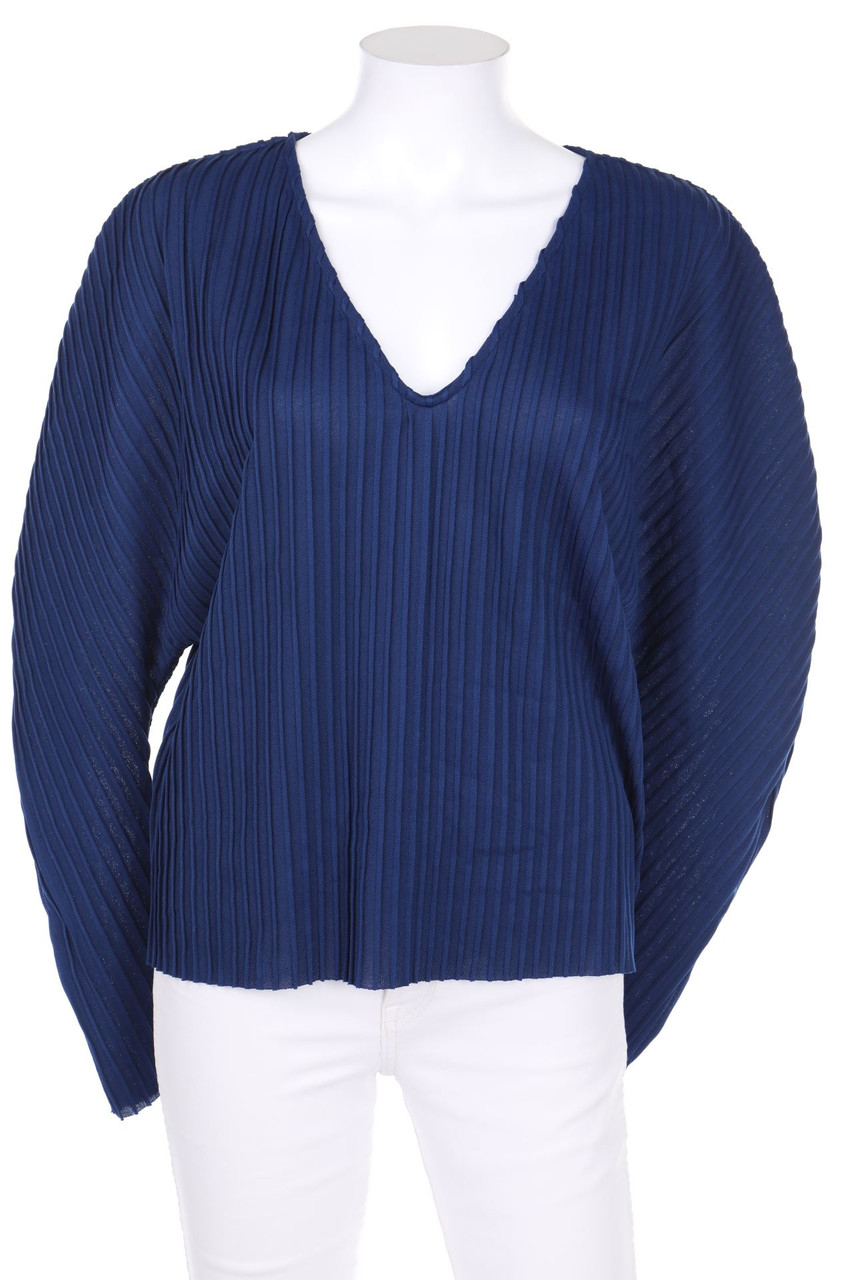 ZARA TRF - Plissee-Bluse mit Biesen - M