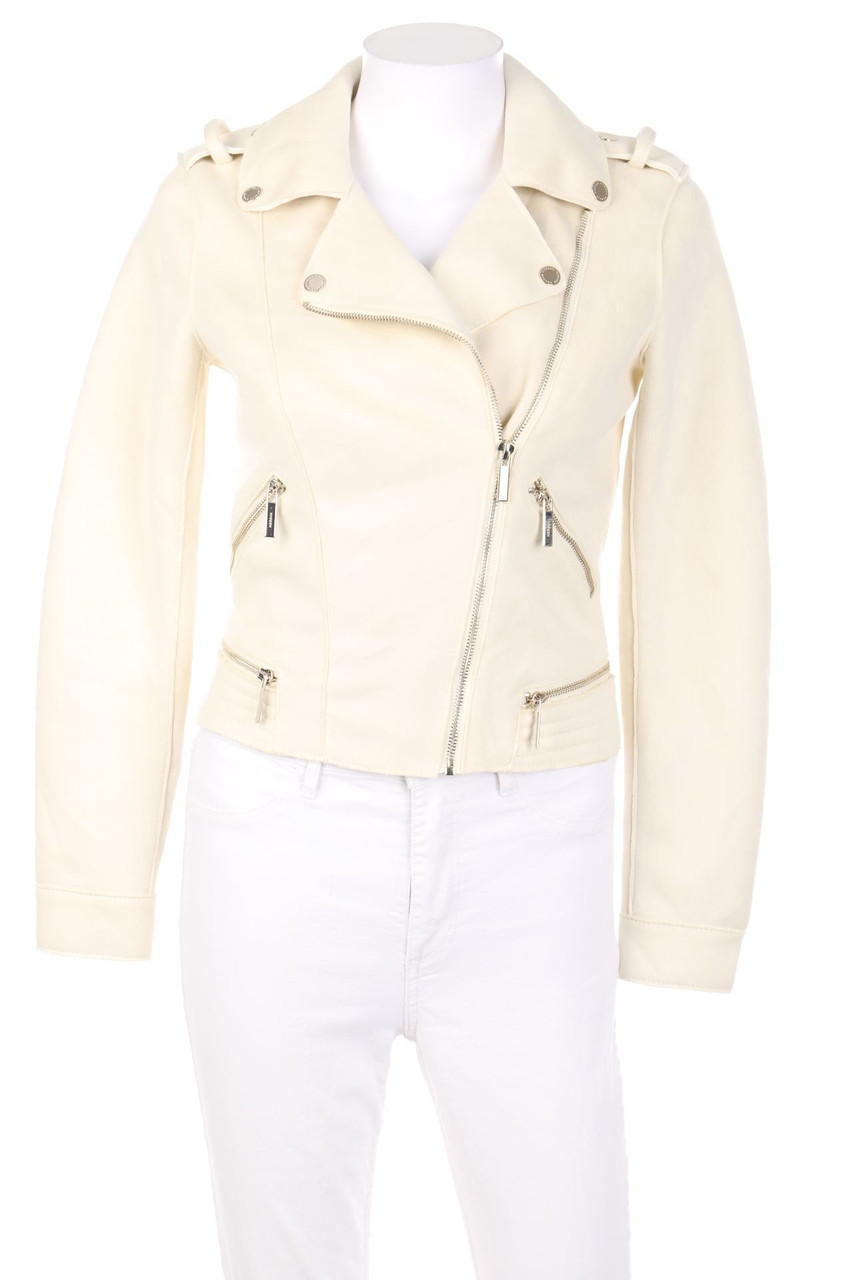 MORGAN - Kunstlederjacke mit asymmetrischem Schnitt - D 38