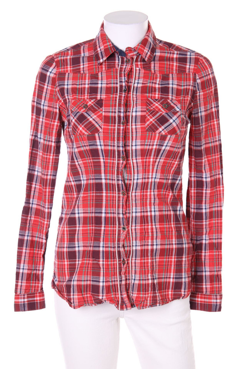 TALLY WEiJL - Shirt Blouse, Checked - D 34