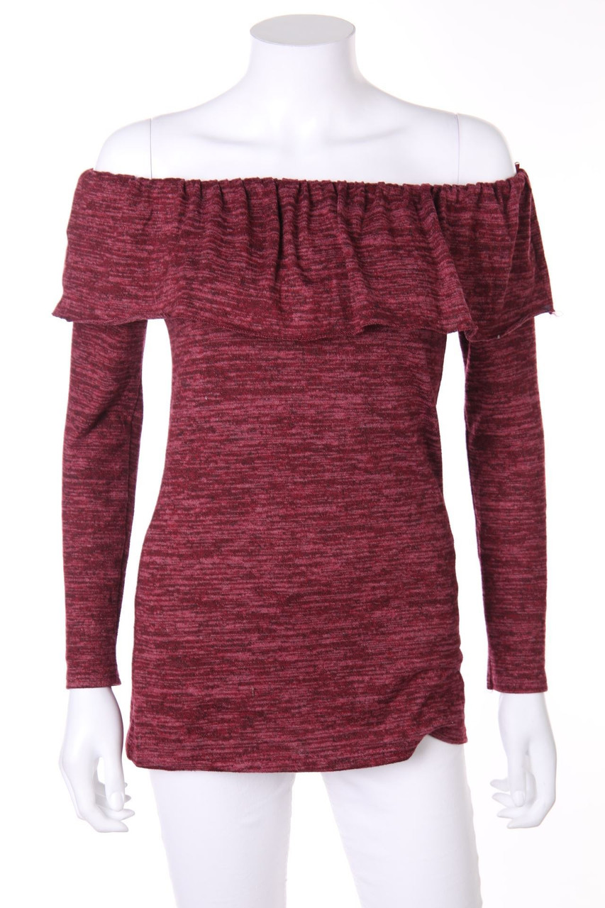 COLLOSEUM - Longsleeve-Shirt with Volants - S