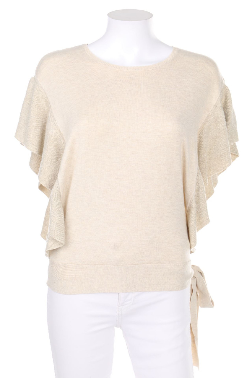 promod - Strick-Pullover mit Metallic-Effekt - S