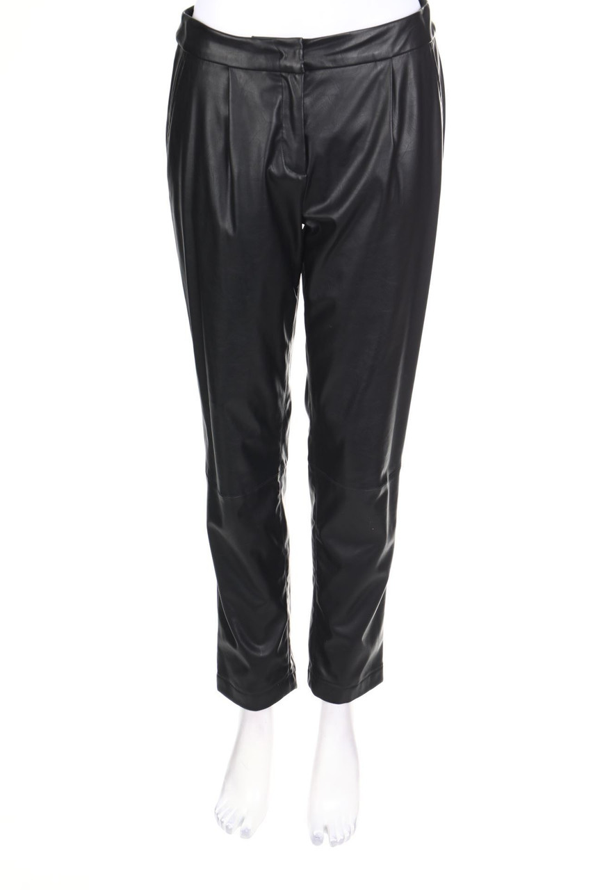 Max Mara WEEKEND - Faux Leather-Hose mit Falten - D 38