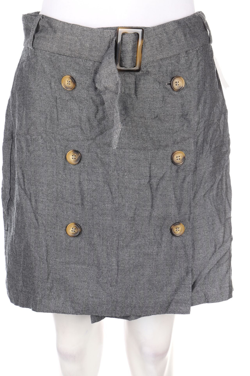 MANGO - Muster-Minirock mit Gürtel - M