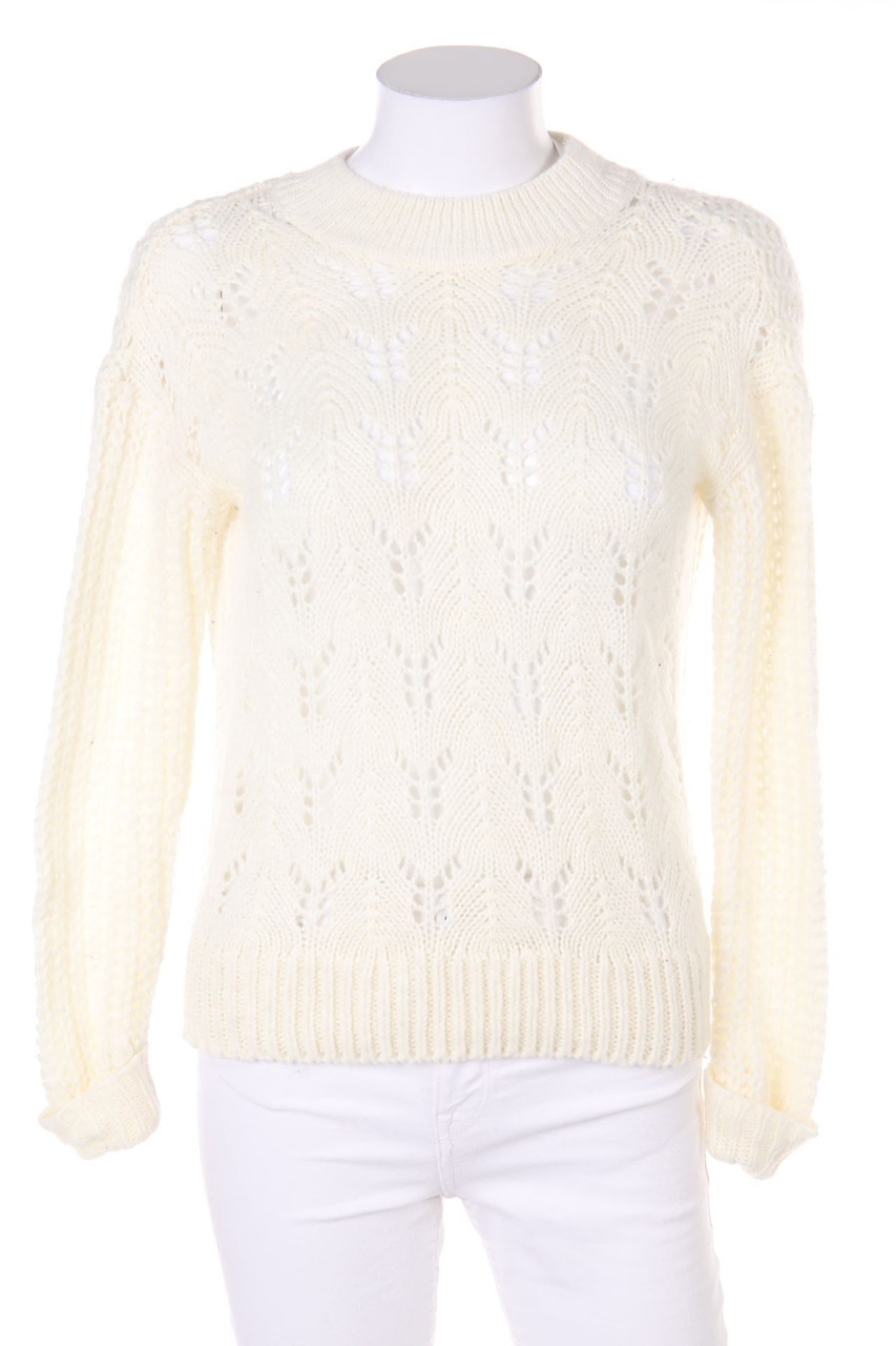 Noisy May - Oversize-Strick-Pullover aus Lochstrick - XS