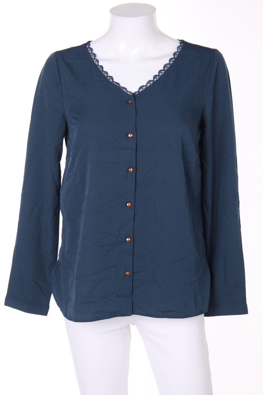 MILANO - Blouse, Crêpe with Lace - S