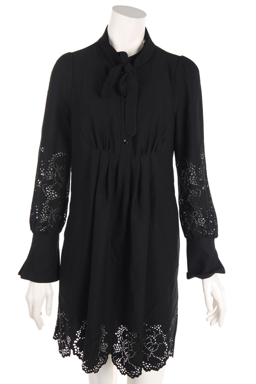 babylon - dress, Crêpe with Cut-outs - D 38