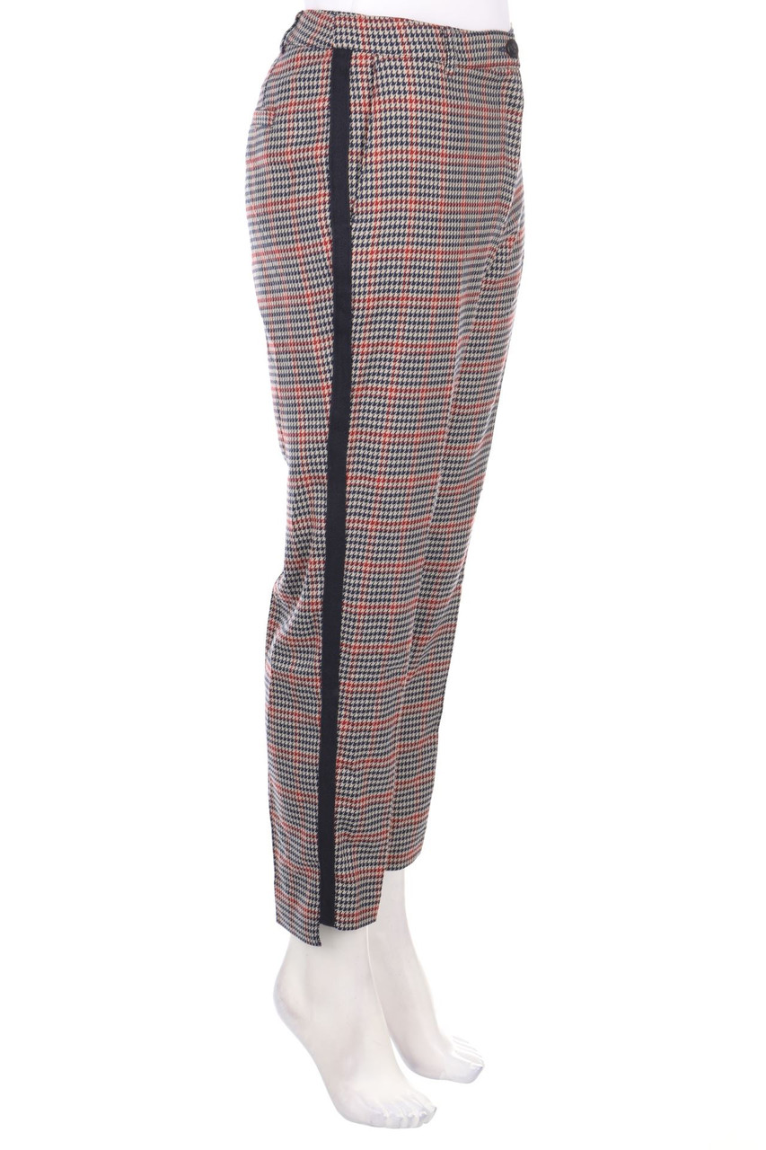 ESPRIT de corp - Muster-Chino-Hose mit Galonstreifen - D 40